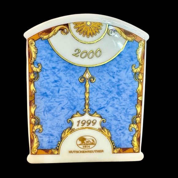 Rare Hutschenreuther Millennium Porcelain Desk Clock - Picture 5 of 9